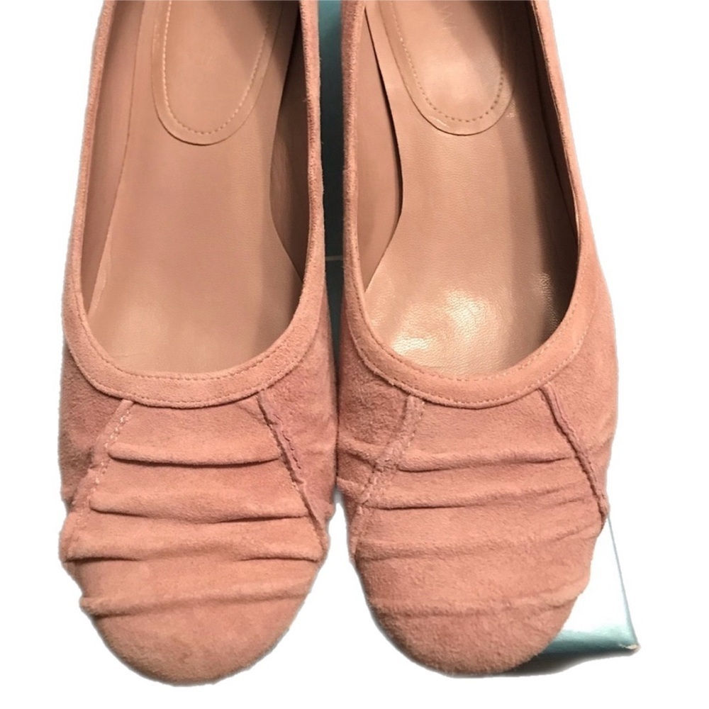 Nine West Womens size 8 light pink suede heels - Picture 3 of 5